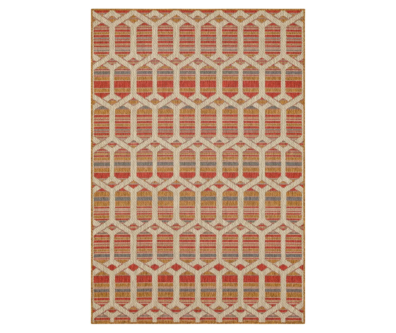 Mohawk Home Cabana Geo Rust Area Rug