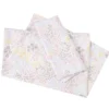 White & Pastel Daisy King 4-Piece Microfiber Sheet Set
