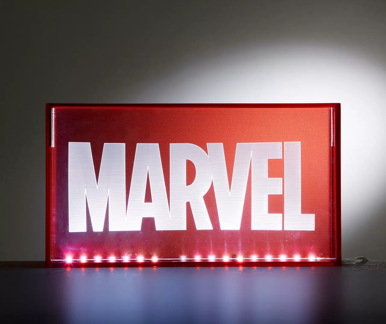 Red Marvel Logo Neon Lamp - Image 2