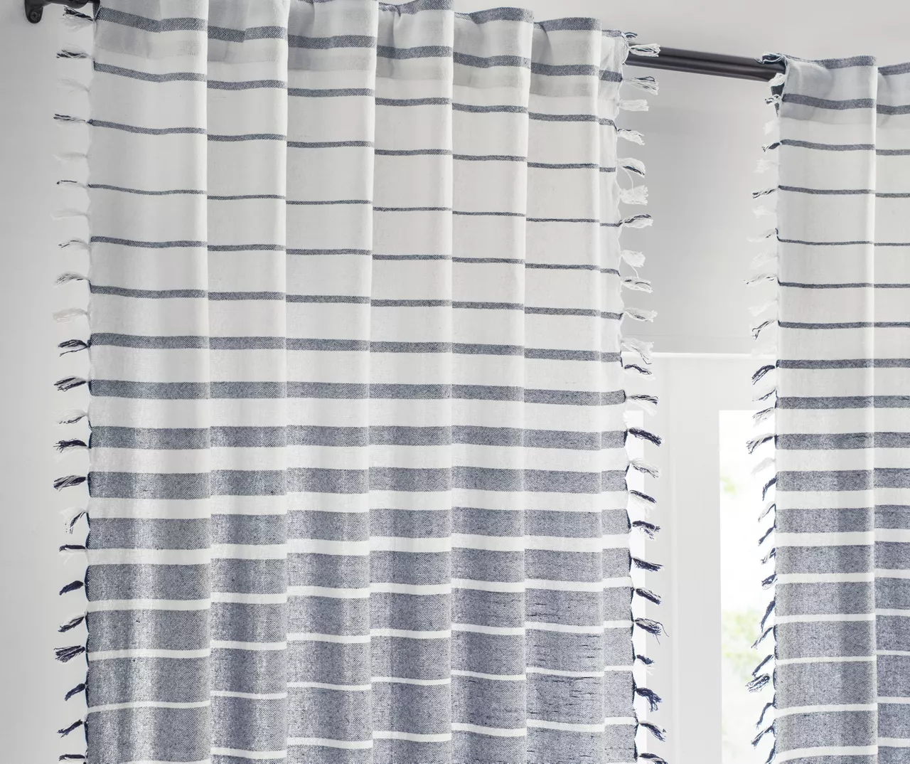 Mercantile Amari Stripe Light-Filtering Rod Pocket Curtain Panel - Image 11