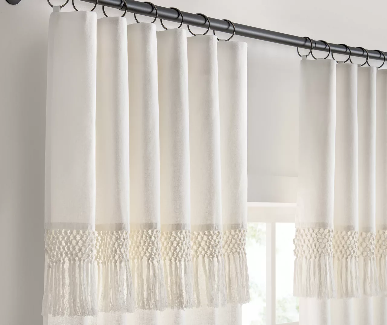 Lucinda Ivory Light-Filtering Ring-Top Valance, (108") - Image 5