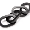 Black Wood Link Chain Tabletop Decor