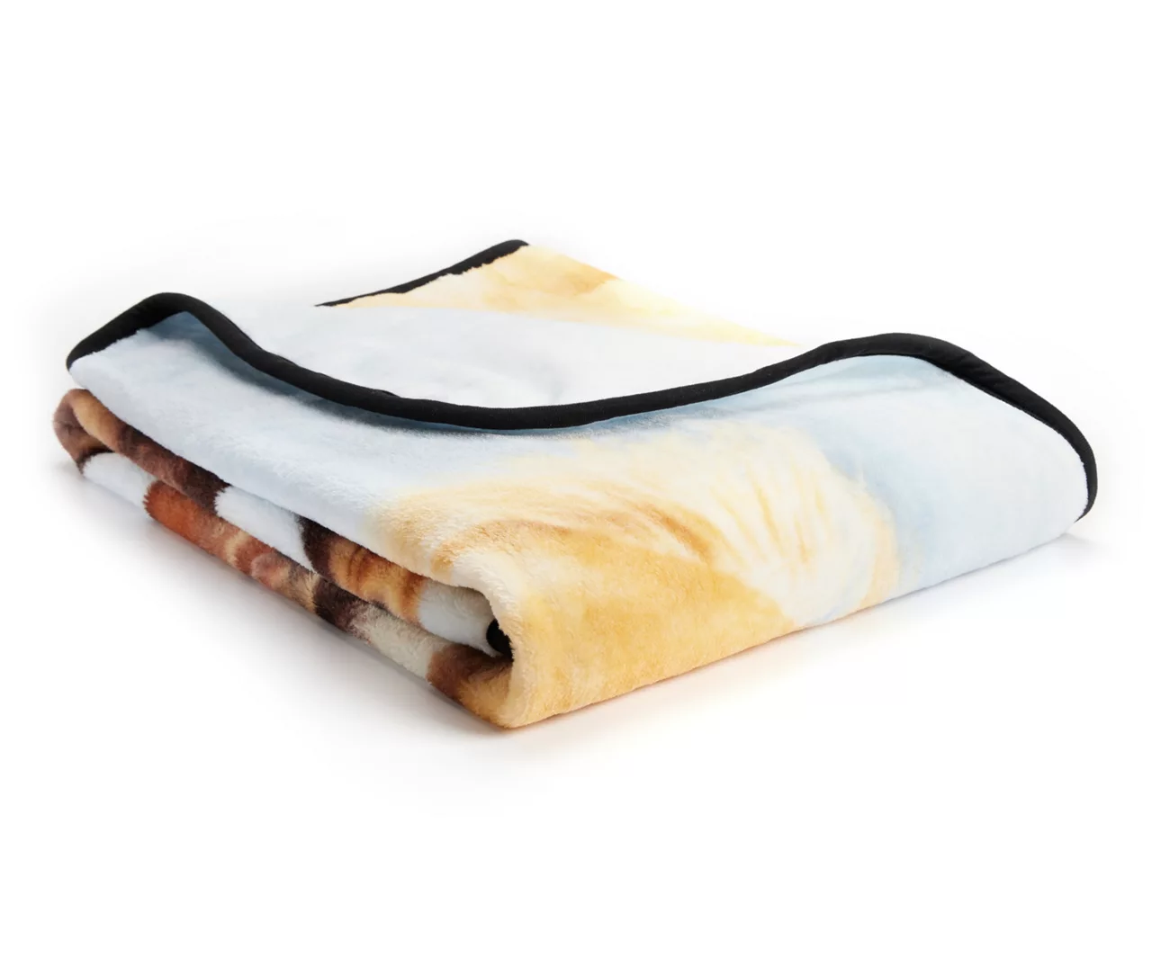 Brown & Tan Horses Raschel Throw, (50" X 60") - Image 2