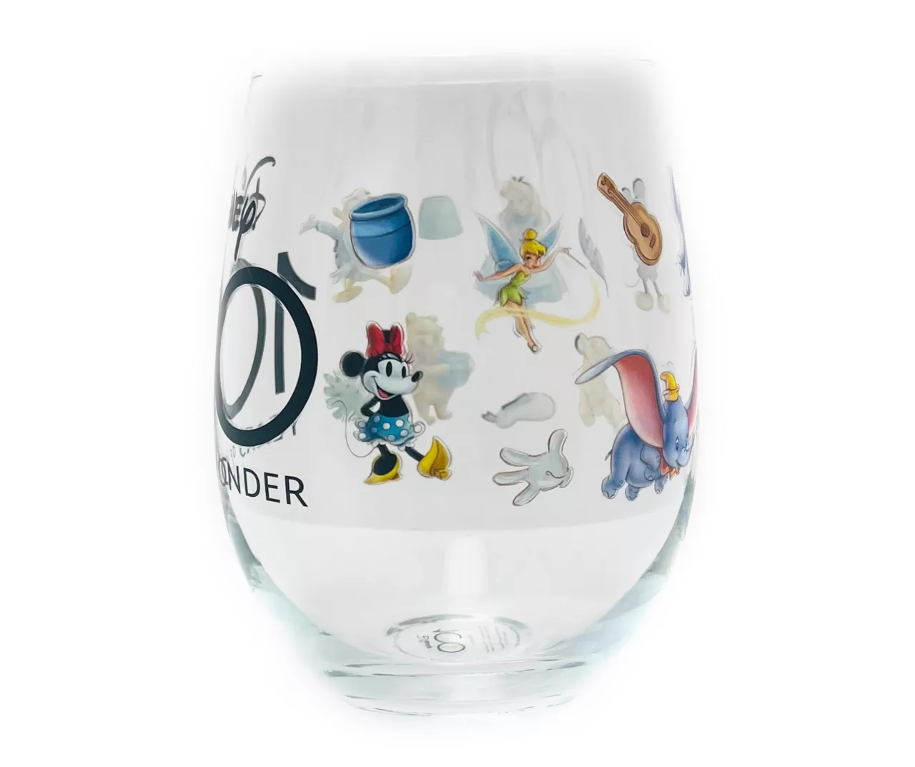 Disney 100 Heritage Multi-Character Stemless Wineglass, 4-Pack - Image 2