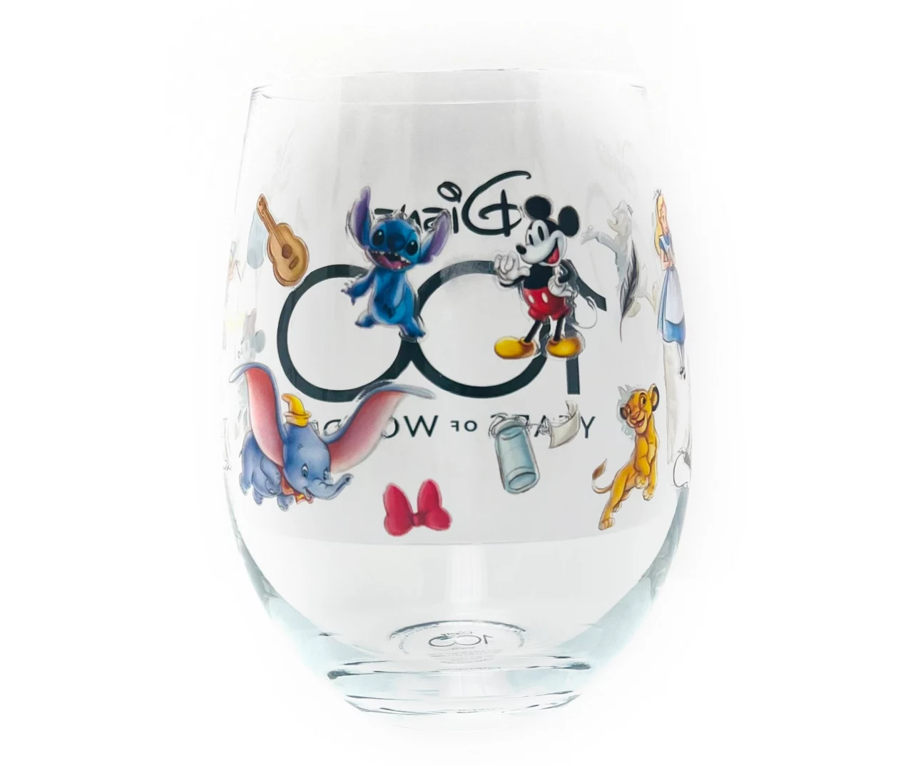 Disney 100 Heritage Multi-Character Stemless Wineglass, 4-Pack - Image 3