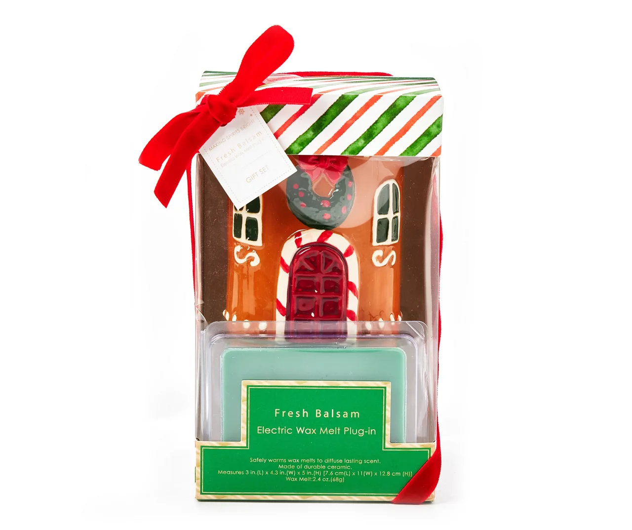 Gingerbread House Plug-In Wax Warmer With Fresh Balsam Wax Melts
