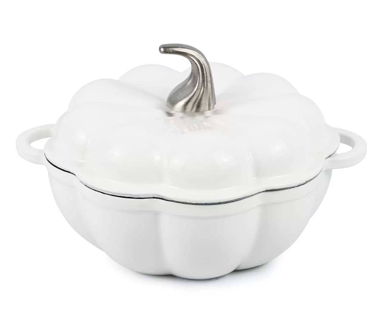 Pumpkin Enameled Cast Iron Dutch Oven, 1.8 Qt. - Image 9