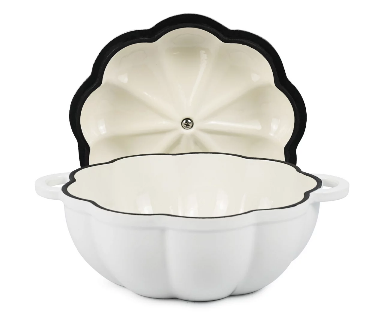 Pumpkin Enameled Cast Iron Dutch Oven, 1.8 Qt. - Image 7