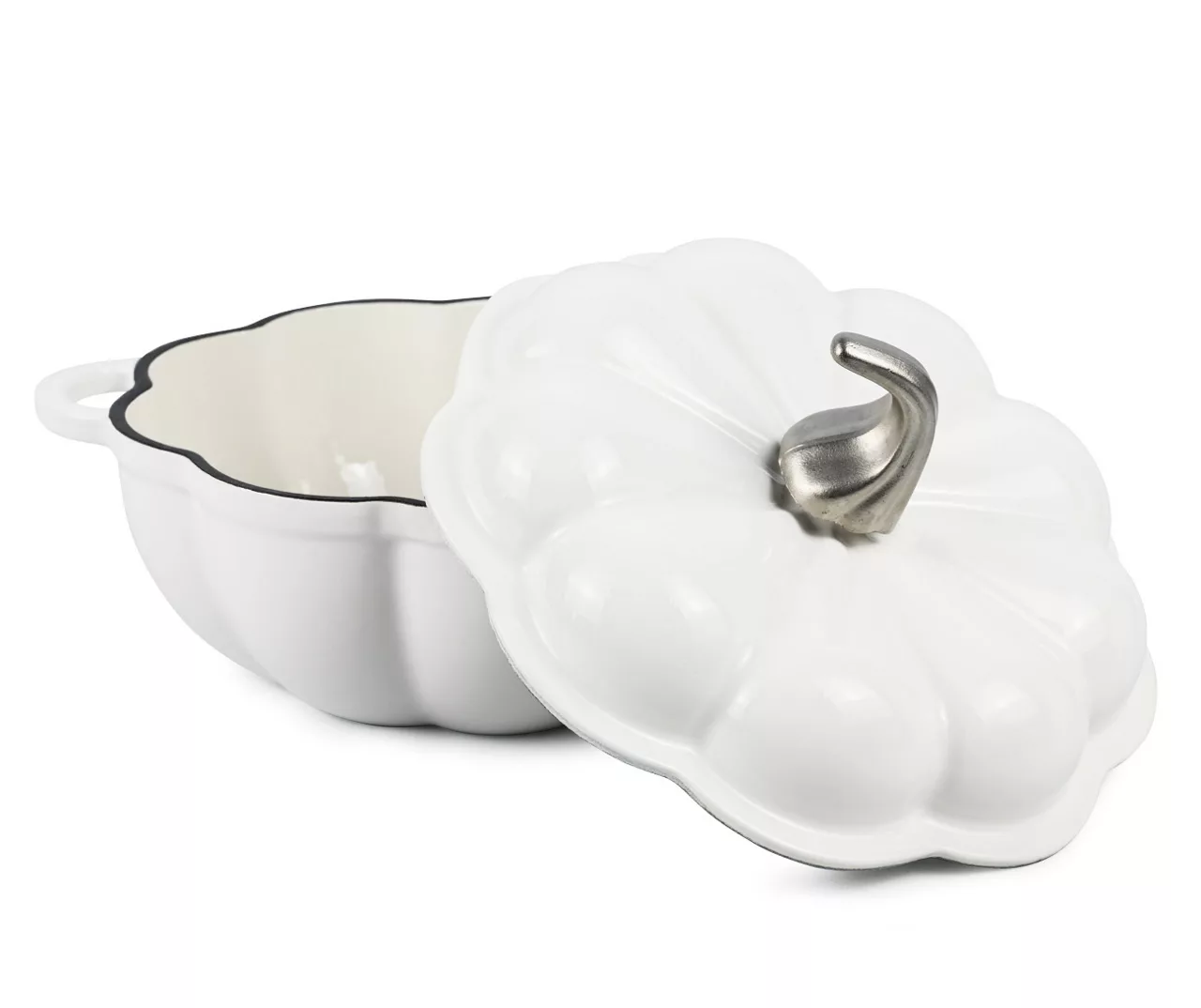 Pumpkin Enameled Cast Iron Dutch Oven, 1.8 Qt. - Image 2