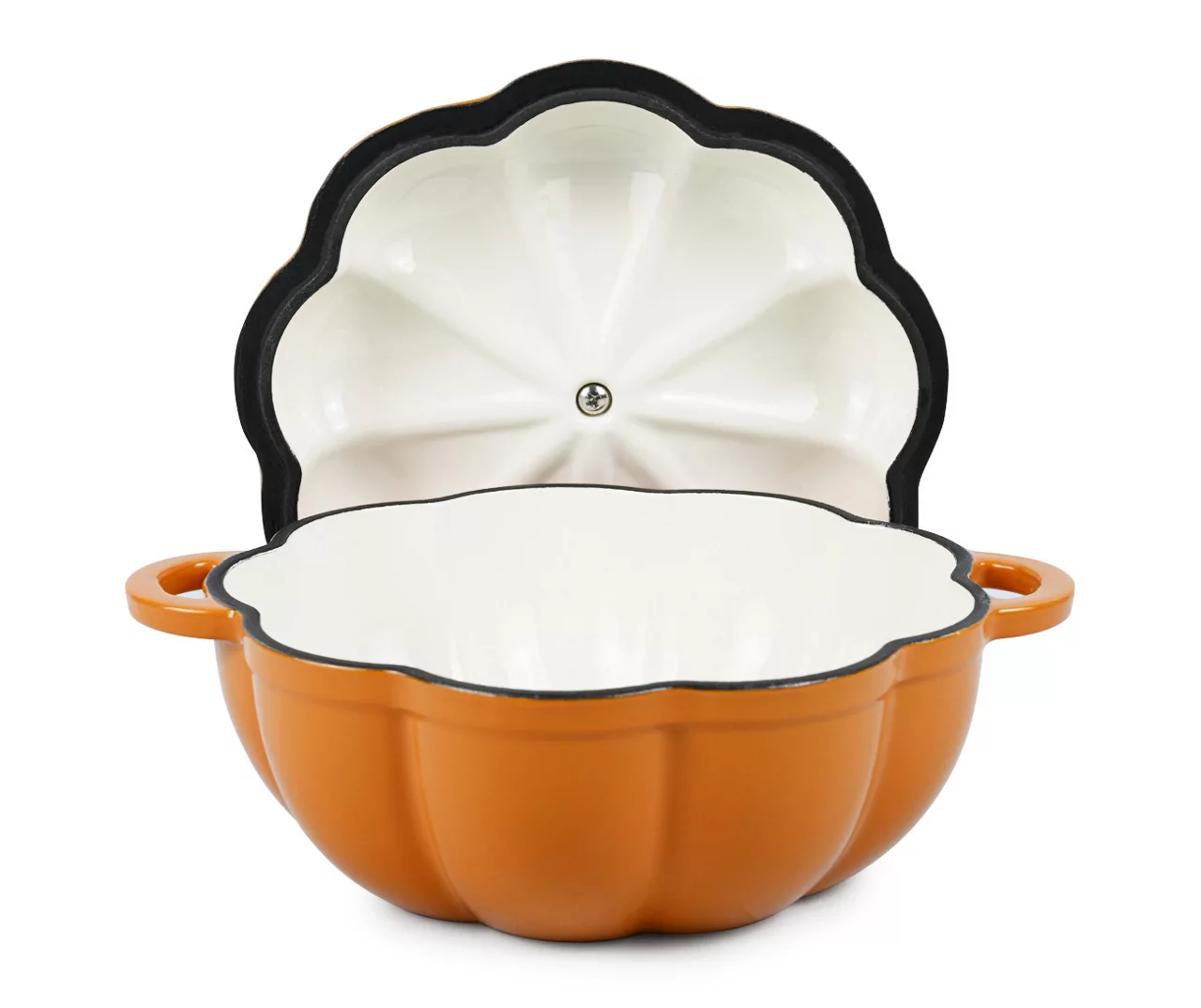 Pumpkin Enameled Cast Iron Dutch Oven, 1.8 Qt. - Image 3