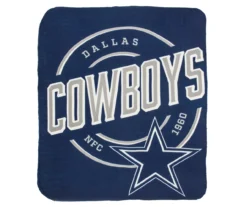 Dallas Cowboys Navy Fleece Throw, (50" X 60")
