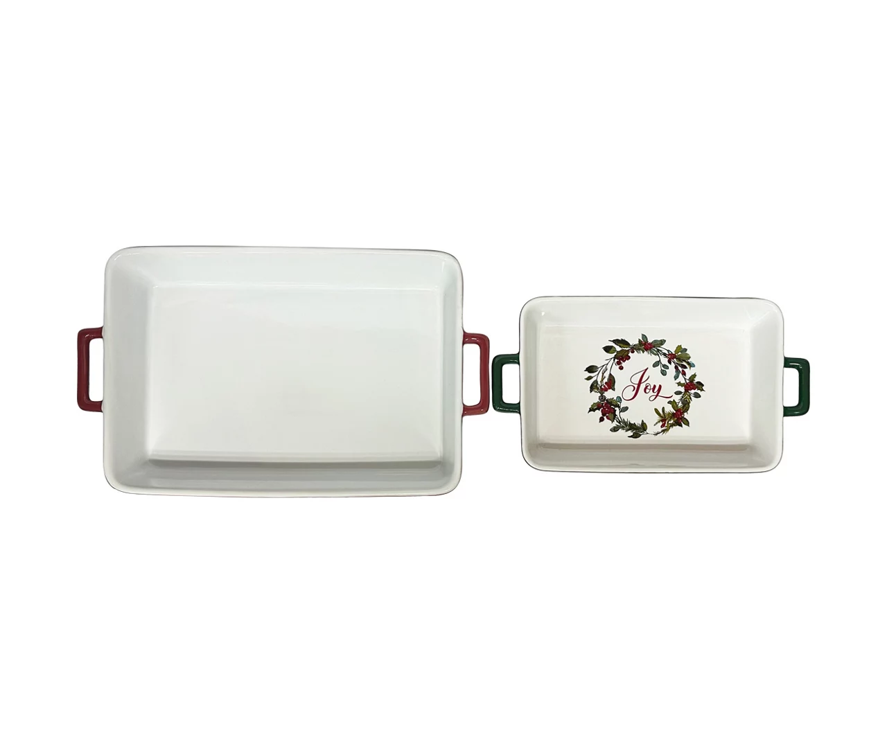 "Joy" Fall Colors Baking Dishes, 2-Piece Set - Image 4