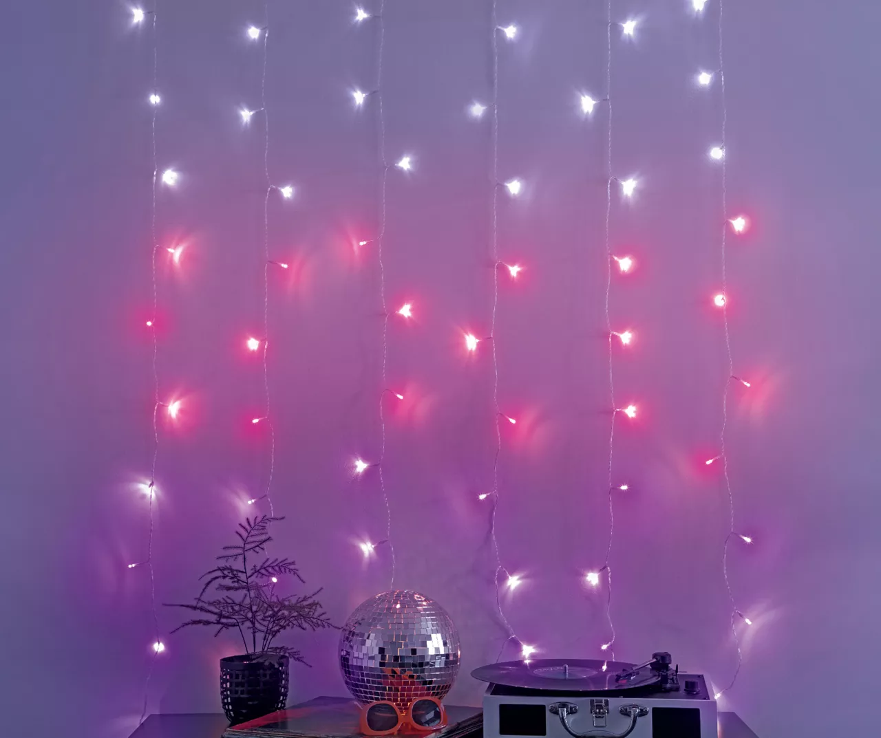 Glow-Up Music Sync LED Curtain Light Set, (3.5' X 5') - Image 4