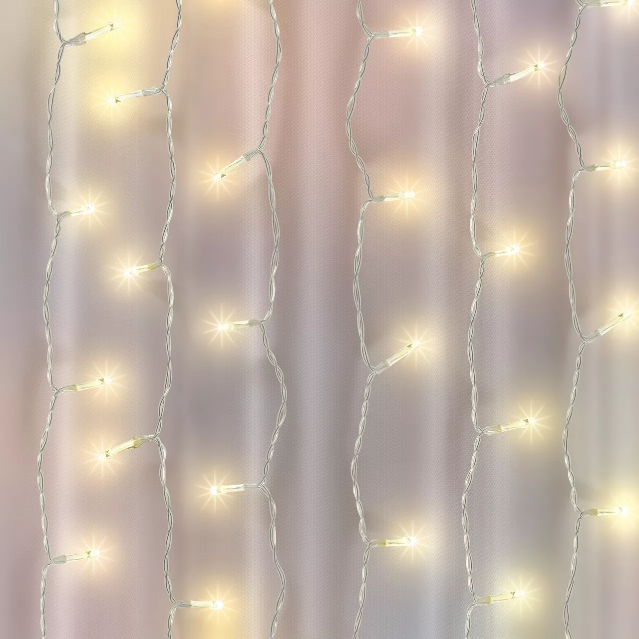 Glow-Up Music Sync LED Curtain Light Set, (3.5' X 5') - Image 2
