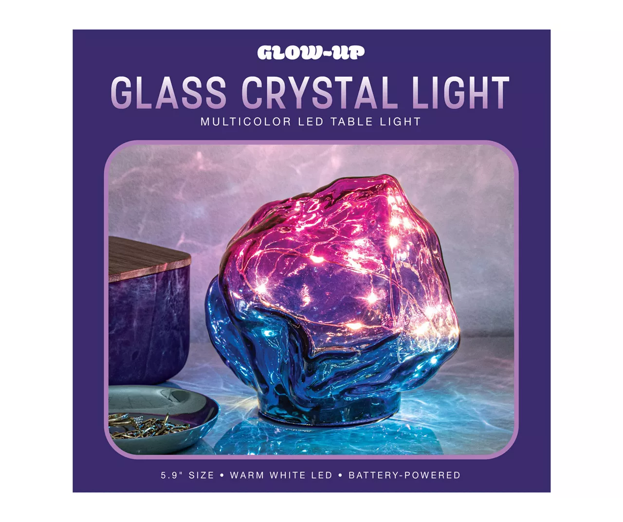 Glow-Up Glass Crystal LED Table Light - Image 4