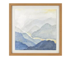 Blue Mountains Framed Art, (20" X 20")