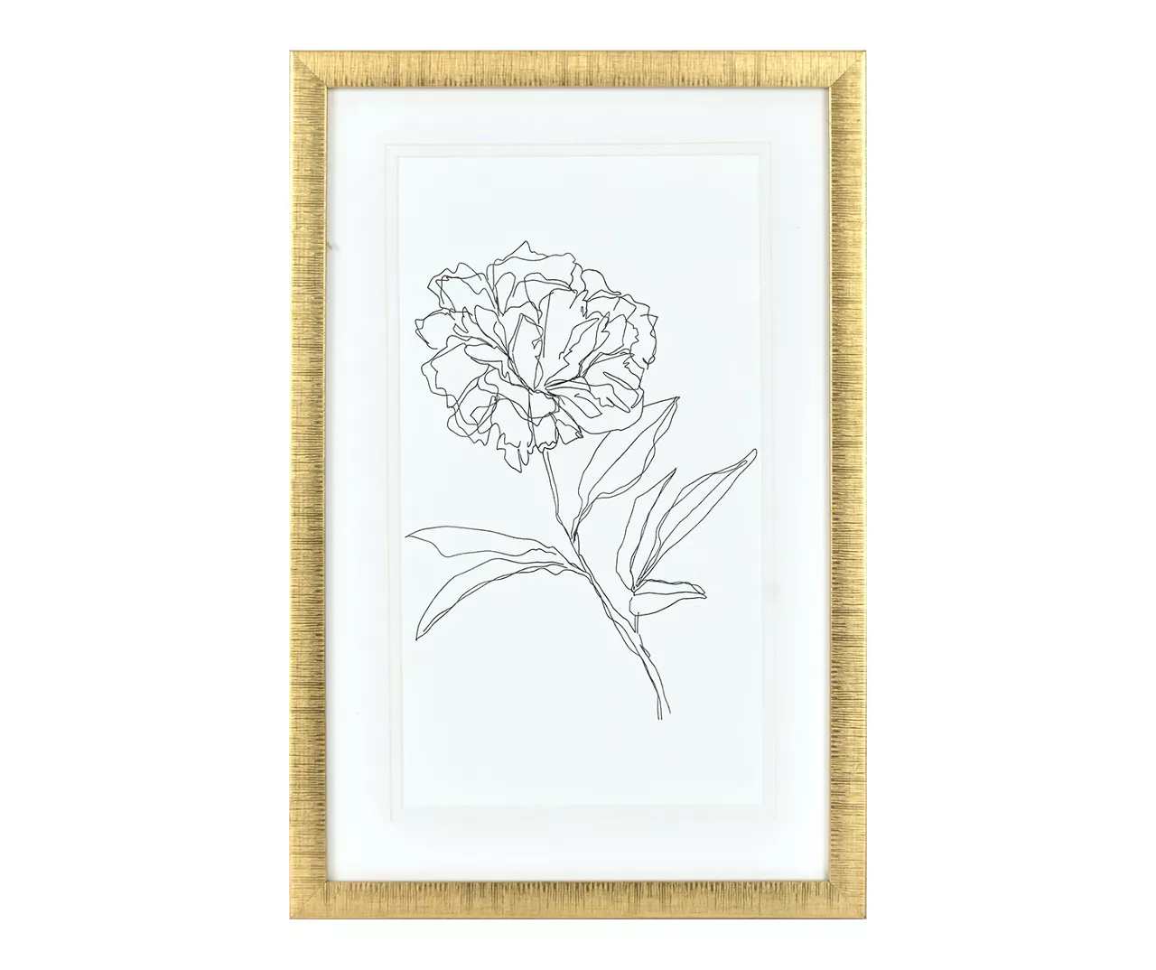 Rose Sketch Framed Art, (11.5" X 17.5")