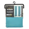 Teal Blackout Rod Pocket Curtain Panel, (84")