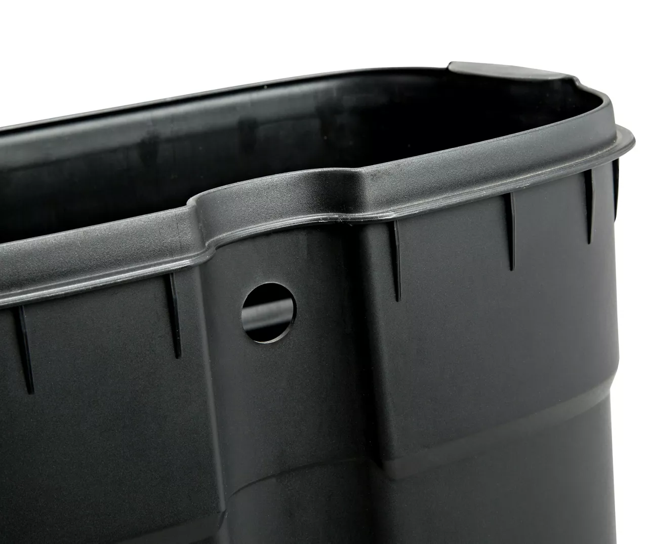 White Stainless Steel Rectangular 2-Piece Pedal Trash Can Set - Image 2