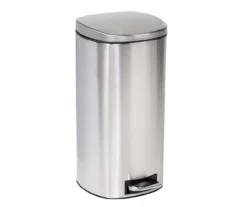 Stainless Steel 8-Gal. Pedal Soft-Close Trash Can