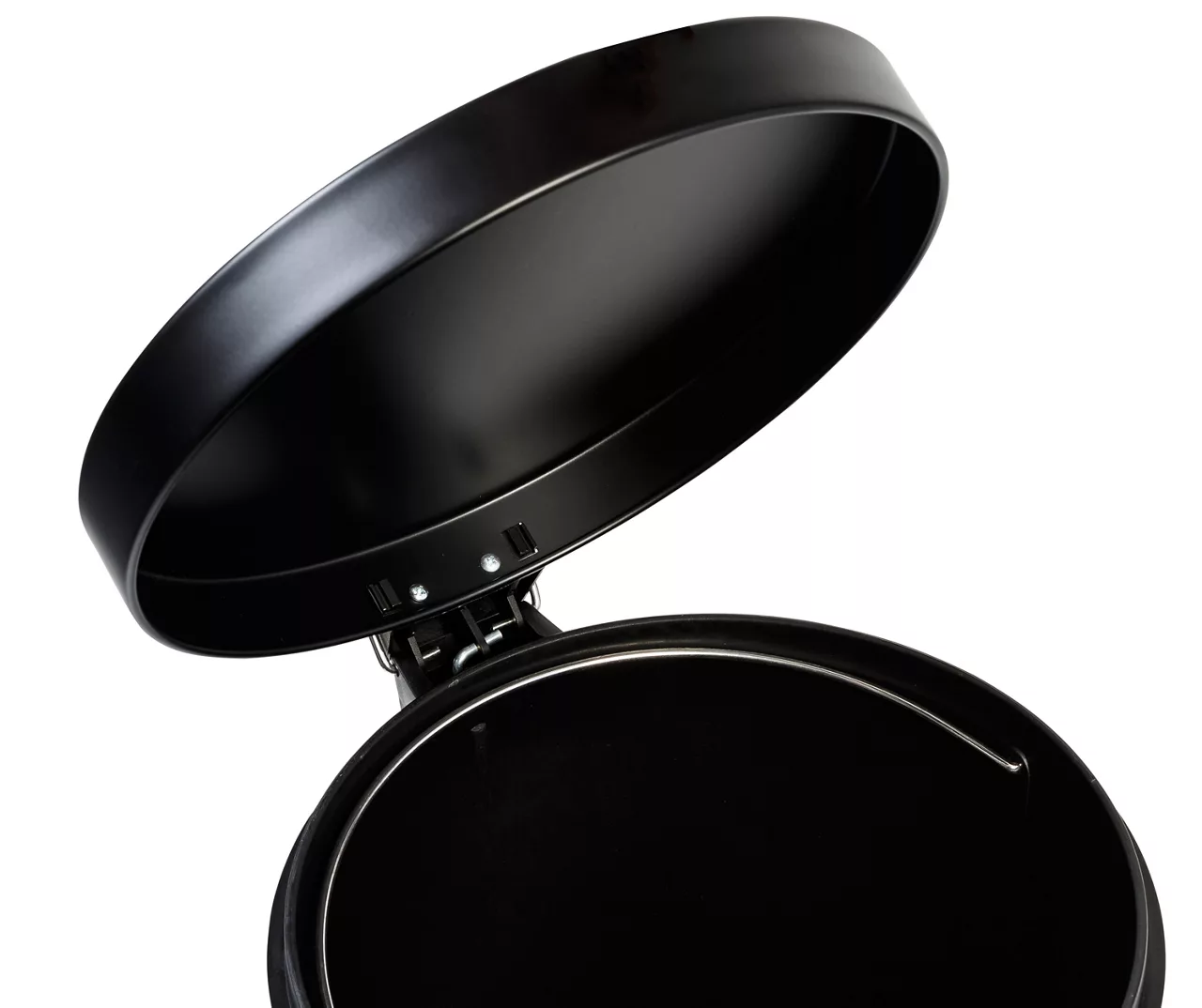 Matte Black Stainless Steel 8-Gal. Round Pedal Trash Can - Image 3