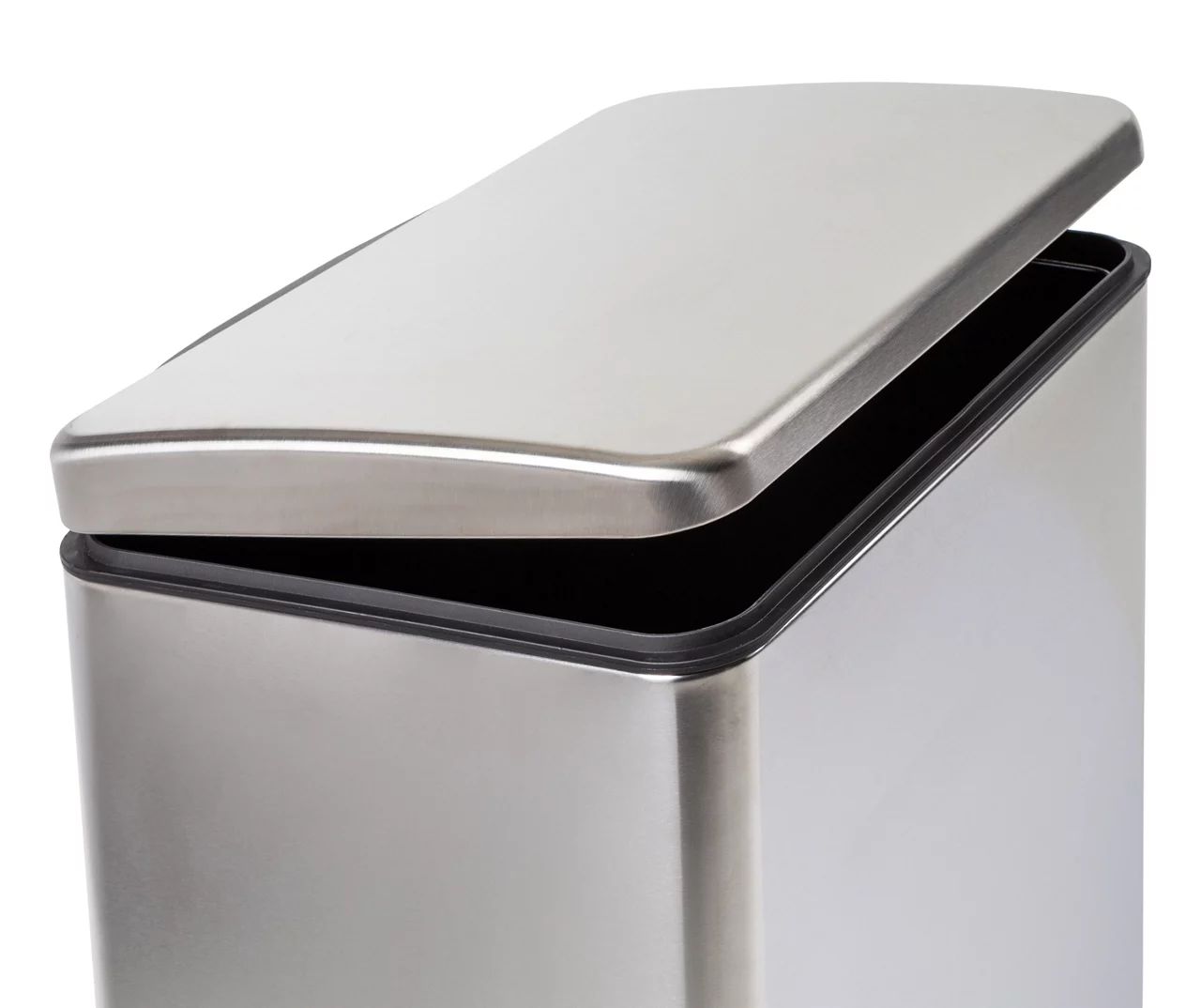 Stainless Steel 15.3-Gal. Rectangular Pedal Soft-Close Trash Can - Image 5