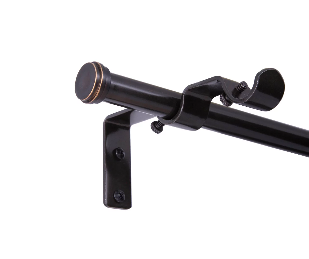 Kenney Double 5/8" Adjustable Curtain Rod Conversion Kit, (42"-120") - Image 3