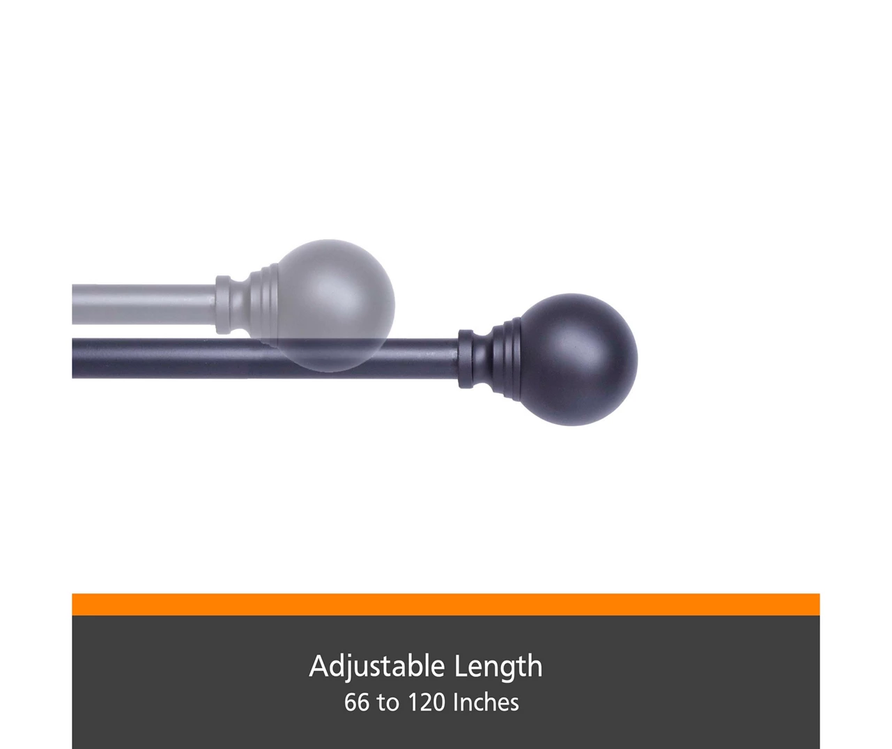 Kenney Dryden Fast Fit 5/8" Adjustable Curtain Rod - Image 9