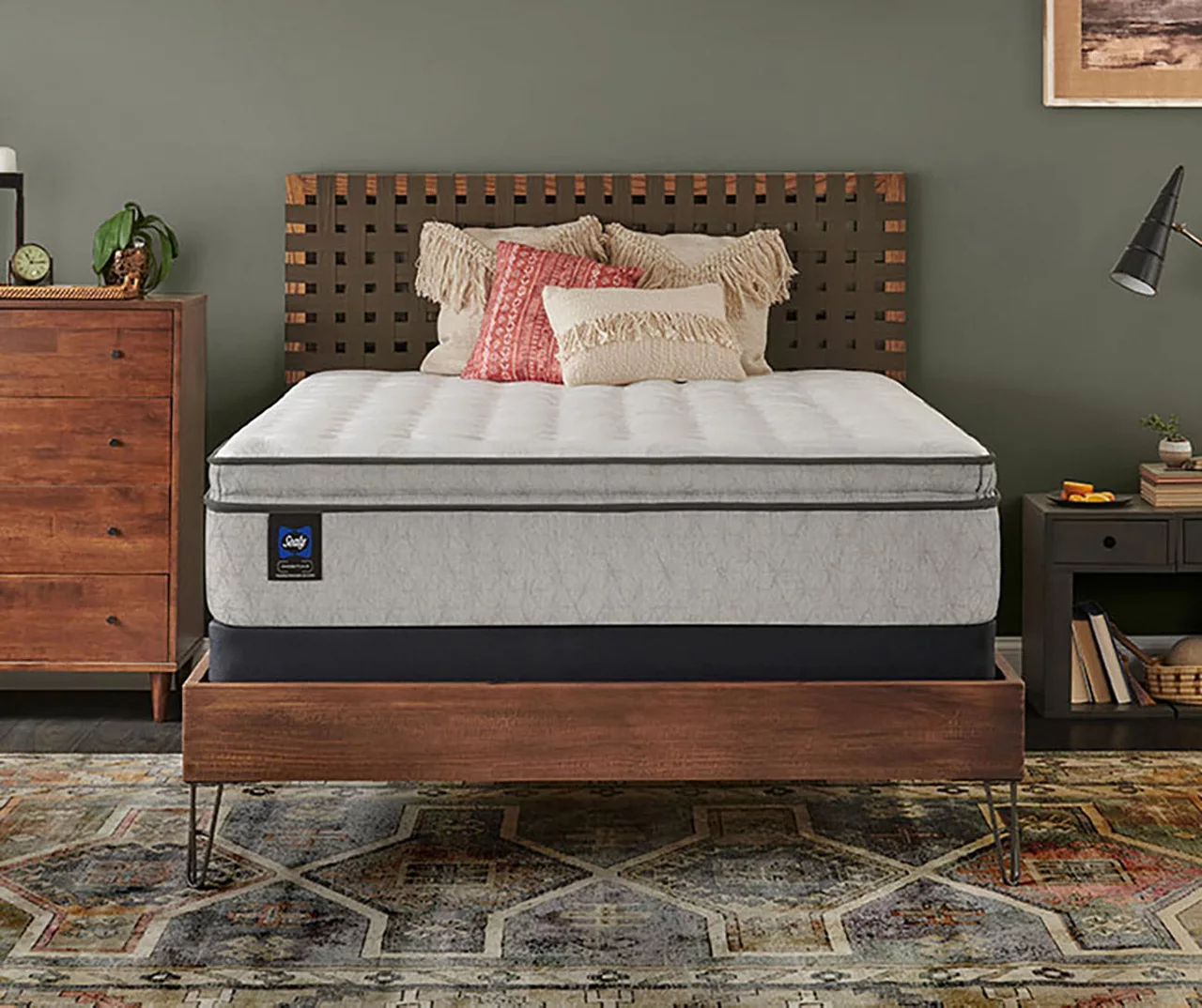 Sealy Dean California King Euro Pillow Top Mattress & Box Spring Set