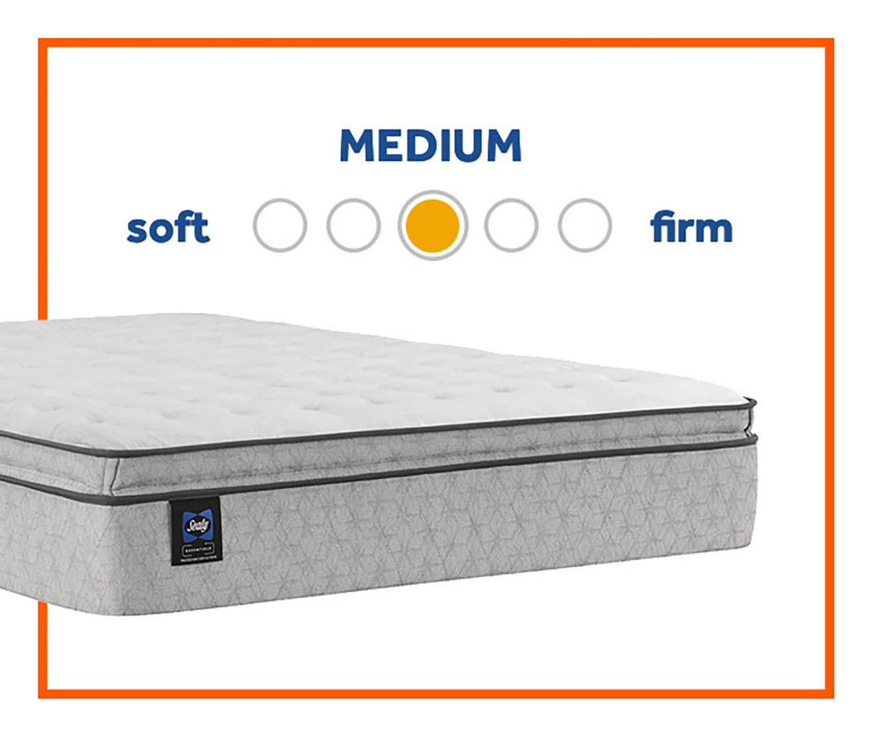 Sealy Dean California King Euro Pillow Top Mattress & Box Spring Set - Image 3