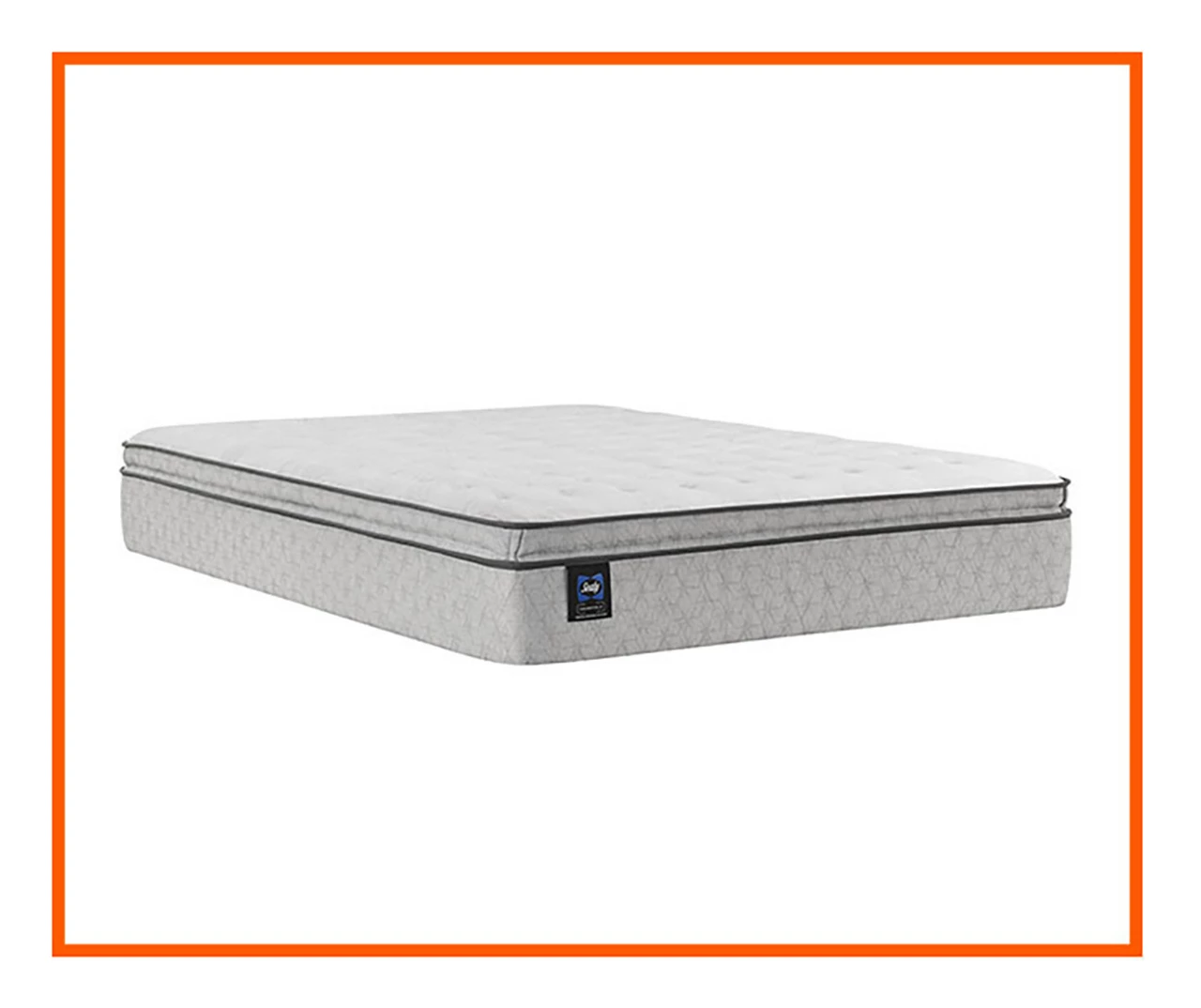 Sealy Dean California King Euro Pillow Top Mattress & Box Spring Set - Image 4