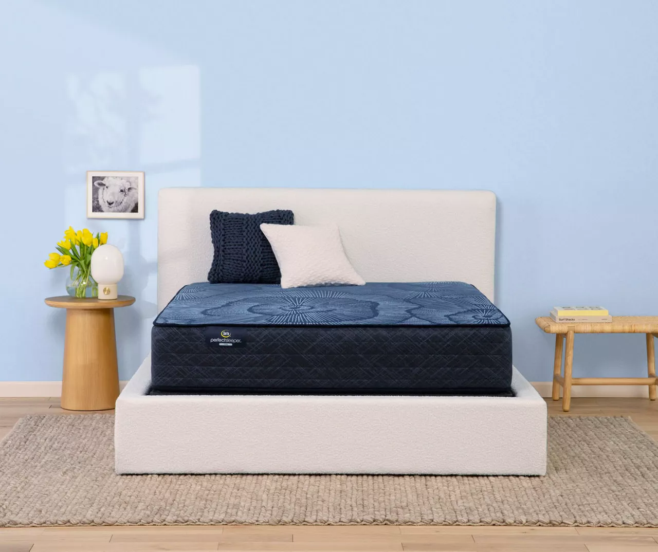 Serta Perfect Sleeper Pacific Peace Hybrid 12" Queen Firm Mattress & Low Profile Box Spring Set - Image 2