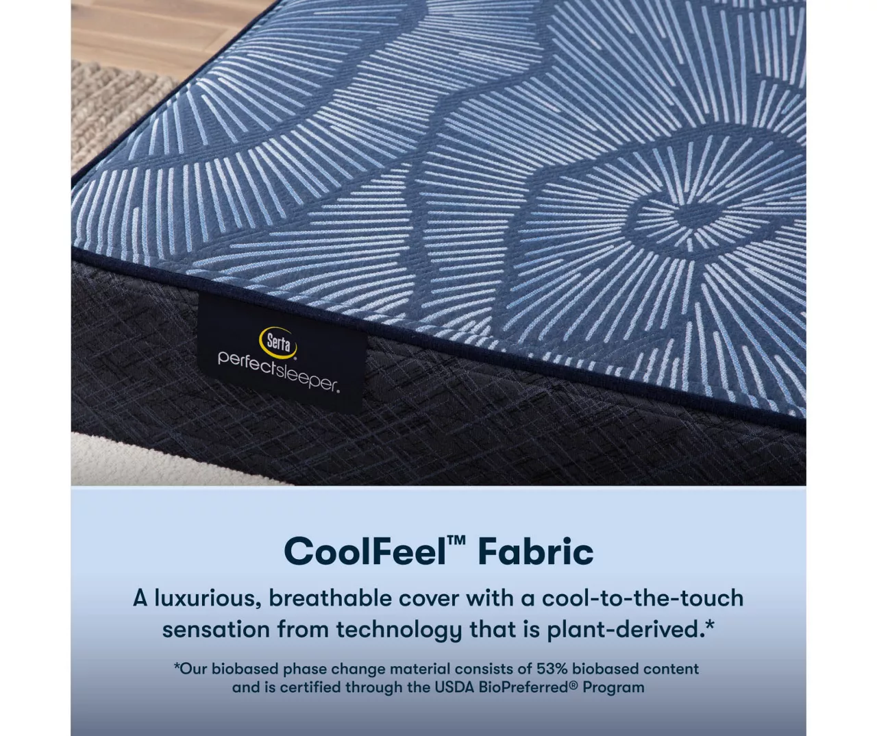 Serta Perfect Sleeper Pacific Peace Hybrid 12" Queen Firm Mattress & Low Profile Box Spring Set - Image 5