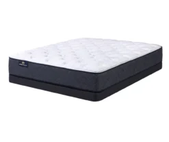 Serta Perfect Sleeper Midsummer Nights 10.5" Twin XL Plush Mattress & Low Profile Box Spring Set